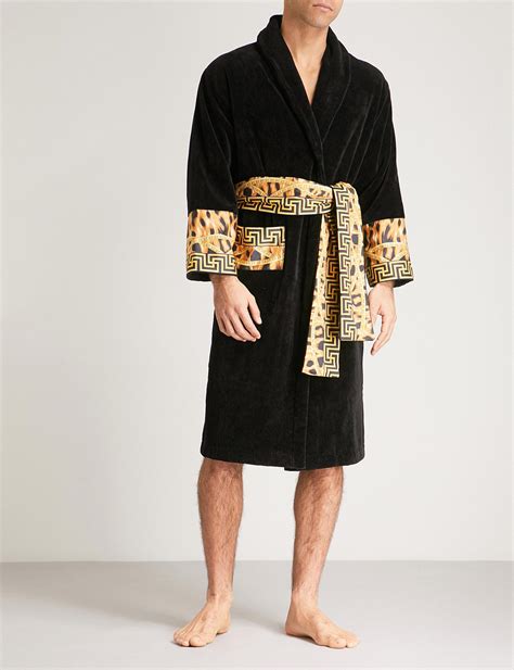 versace dressing gown male|selfridges men's dressing gowns.